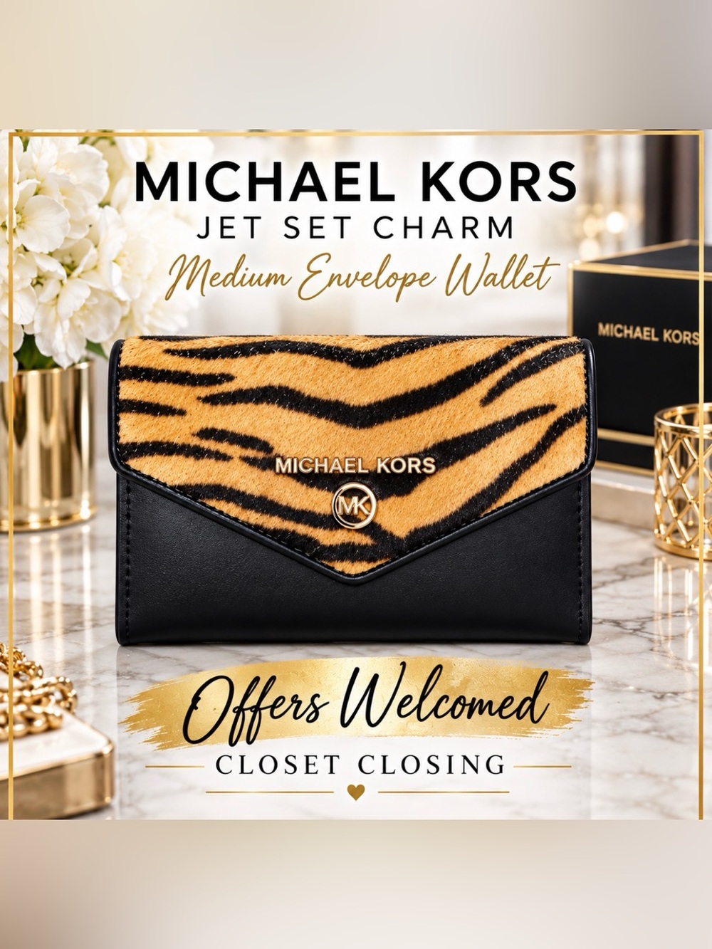 Michael Kors JET SET CHARM Medium Envelope Wallet